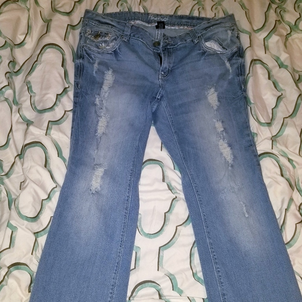 Amethyst flared jeans